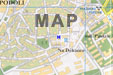map with prague hostel podoli-block d location