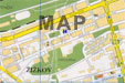 map with prague hotel aron location