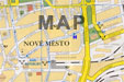 map with prague hotel axa location