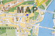 map with prague hotel u modreho klice location