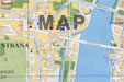 map with prague hotel biskupsky dum location