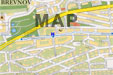 map with prague pension u sladku location